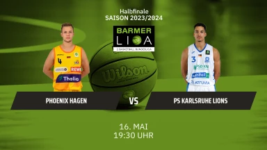 ProA Playoffs: Phoenix Hagen vs. PS Karlsruhe LIONS – Spiel 1