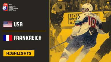 Eishockey WM 2024 | USA vs. Frankreich | Die Highlights des 7. Spieltags