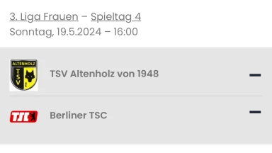 TSV Altenholz-Berliner TSC 3.Liga 24/25 Qualifikation Gruppe Nord