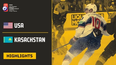 Eishockey WM 2024 | USA vs. Kasachstan | Die Highlights des 10. Spieltags