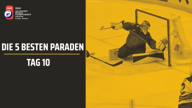 Die besten Saves der Eishockey-WM 2024 - Tag 10