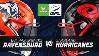 GFL: ifm Razorbacks Ravensburg vs. Saarland Hurricanes
