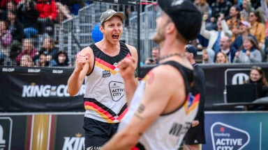 Das deutsche Duo Clemens Wickler und Nils Ehlers sichert sich den Heimsieg