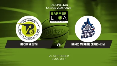 ProA: BBC Bayreuth vs. HAKRO Merlins Crailsheim