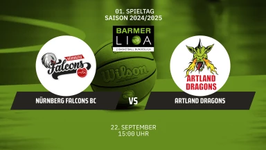 ProA: Nürnberg Falcons BC vs. Artland Dragons