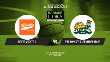 ProA: RASTA Vechta II vs. VET-CONCEPT Gladiators Trier