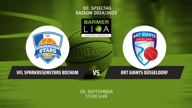 ProA: VfL SparkassenStars Bochum vs. ART Giants Düsseldorf