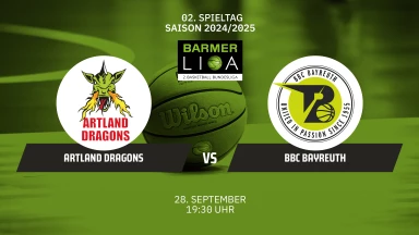 ProA: Artland Dragons vs. BBC Bayreuth