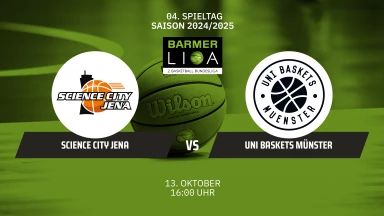 ProA: Science City Jena vs. Uni Baskets Münster