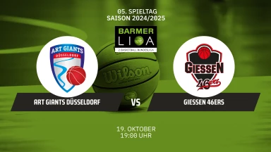 ProA: ART Giants Düsseldorf vs. GIESSEN 46ers