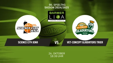ProA: Science City Jena vs. VET-CONCEPT Gladiators Trier
