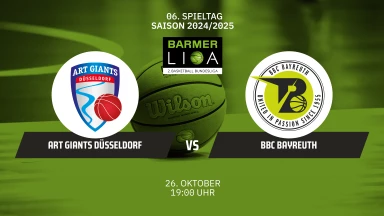 ProA: ART Giants Düsseldorf vs. BBC Bayreuth