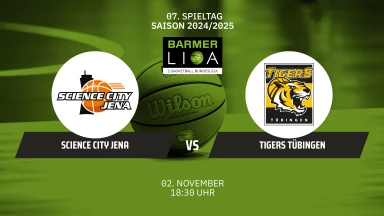 ProA: Science City Jena vs. Tigers Tübingen