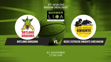 ProA: Artland Dragons vs. Bozic Estriche Knights Kirchheim