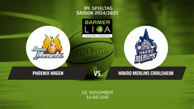 ProA: Phoenix Hagen vs. HAKRO Merlins Crailsheim