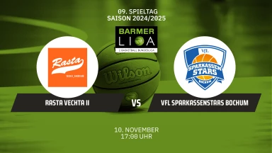 ProA: RASTA Vechta II vs. VfL SparkassenStars Bochum