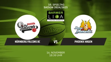 ProA: Nürnberg Falcons BC vs. Phoenix Hagen