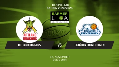 ProA: Artland Dragons vs. Eisbären Bremerhaven