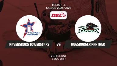 Testspiel DEL2: Ravensburg Towerstars vs. Augsburger Panther