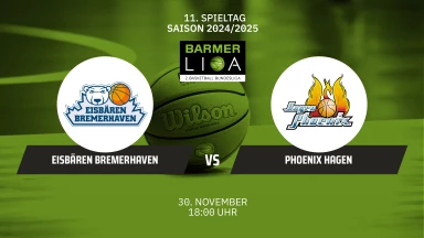 ProA: Eisbären Bremerhaven vs. Phoenix Hagen