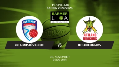 ProA: ART Giants Düsseldorf vs. Artland Dragons
