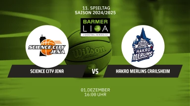 ProA: Science City Jena vs. HAKRO Merlins Crailsheim