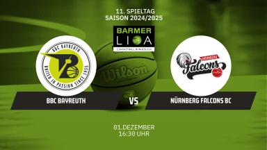 ProA: BBC Bayreuth vs. Nürnberg Falcons BC