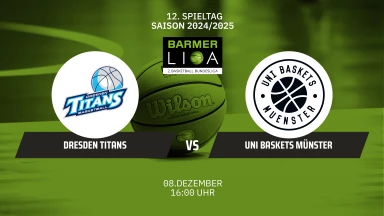 ProA: Dresden Titans vs. Uni Baskets Münster