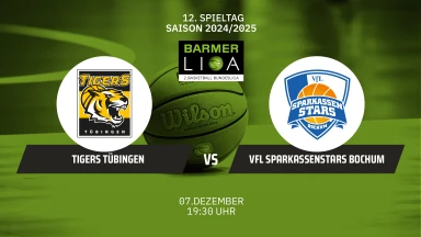 ProA: Tigers Tübingen vs. VfL SparkassenStars Bochum