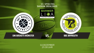 ProA: Uni Baskets Münster vs. BBC Bayreuth