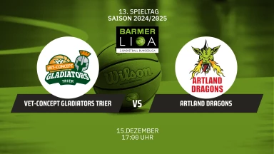 ProA: VET-CONCEPT Gladiators Trier vs. Artland Dragons