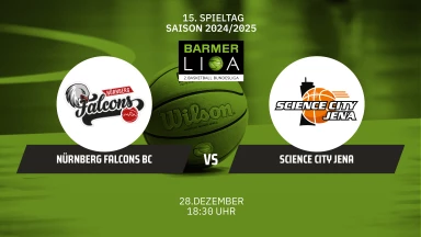 ProA: Nürnberg Falcons BC vs. Science City Jena