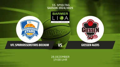 ProA: SparkassenStars Bochum vs. GIESSEN 46ers