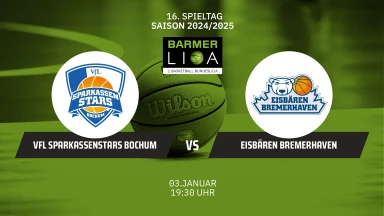 ProA: VfL SparkassenStars Bochum vs. Eisbären Bremerhaven