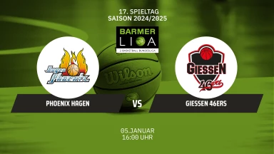 ProA: Phoenix Hagen vs. GIESSEN 46ers