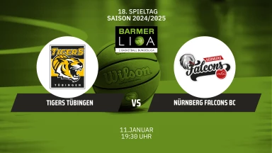 ProA: Tigers Tübingen vs. Nürnberg Falcons BC