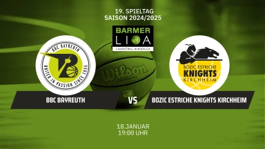 ProA: BBC Bayreuth vs. Bozic Estriche Knights Kirchheim