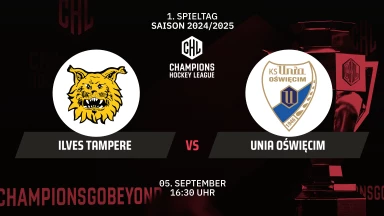 CHL: Ilves Tampere vs. Unia Oświęcim - Hauptrunde