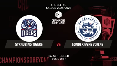 CHL: Straubing Tigers vs. SønderjyskE Vojens - Hauptrunde kommentiert von Tobi Fischbeck