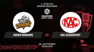 CHL: Rouen Dragons vs. KAC Klagenfurt - Hauptrunde