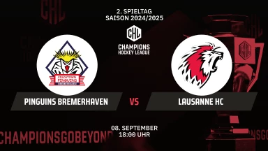 CHL: Pinguins Bremerhaven vs. Lausanne HC - Hauptrunde kommentiert von Tobi Fischbeck