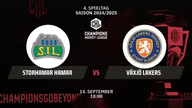 CHL: Storhamar Hamar vs. Växjö Lakers - Hauptrunde