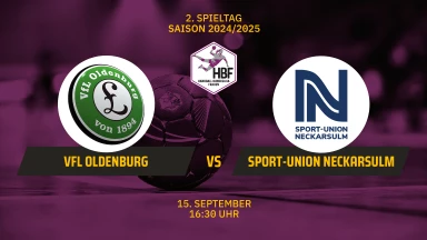 FOR FREE - HBF: VfL Oldenburg vs. Sport-Union Neckarsulm