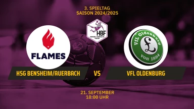 HBF: HSG Bensheim/Auerbach vs. VfL Oldenburg