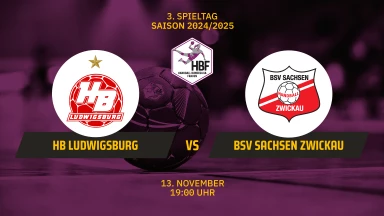 HBF: HB Ludwigsburg vs. BSV Sachsen Zwickau