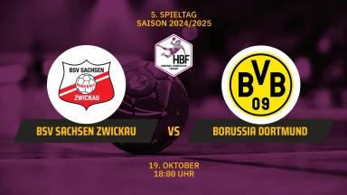 FOR FREE - HBF: BSV Sachsen Zwickau vs. Borussia Dortmund