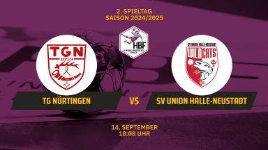 FOR FREE - 2. HBF: TG Nürtingen vs. SV Union Halle-Neustadt