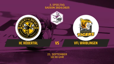 2. HBF: HC Rödertal vs. VfL Waiblingen
