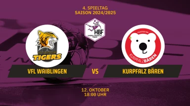 2. HBF: VfL Waiblingen vs. Kurpfalz Bären