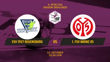 2. HBF: ESV 1927 Regensburg vs. 1. FSV Mainz 05